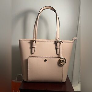 Authentic Michael Kors Pink Tote Bag- Jet Set Medium